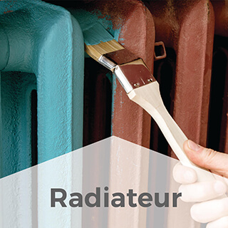Pot de peinture usage intérieur pour les radiateurs